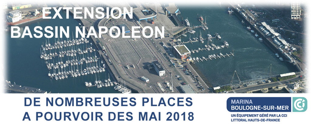 De nombreuses places à pourvoir à partir de Mai 2018 au port de plaisance de Boulogne